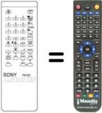 Télécommande équivalente RM-630