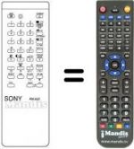 Télécommande équivalente RM-632