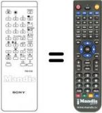 Télécommande équivalente RM-636