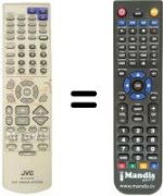 Télécommande équivalente JVC THA75R