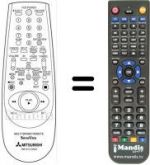 Télécommande équivalente RM 541V-59202