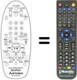 Télécommande équivalente RM 76151V-65801