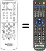 Télécommande équivalente RM M58-53002