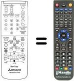 Télécommande équivalente RM M6050V-57802