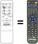 Télécommande équivalente RM MX1-41301