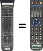 Télécommande équivalente Sony SLV-SF 90