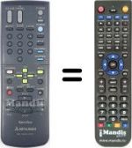 Télécommande équivalente RM M40V-57501
