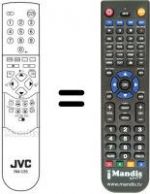 Télécommande équivalente JVC AV 28X25