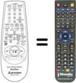 Télécommande équivalente RM 641V-63304