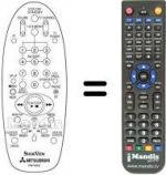 Télécommande équivalente RM 70802