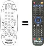 Télécommande équivalente RM 76151V-67902
