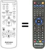 Télécommande équivalente RM M50-57601