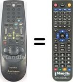 Télécommande équivalente RM 651V-59506