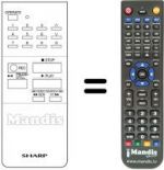 Télécommande équivalente RRMCG 0128 GESA