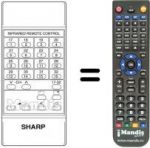Télécommande équivalente RRMCG 0421 CESA