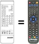 Télécommande équivalente RRMCG 0582