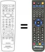 Télécommande équivalente RRMCG 1255 AJ