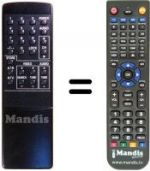 Télécommande équivalente SR 022