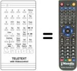 Télécommande équivalente 95288 E