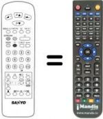 Télécommande équivalente 1AV0U10B09701