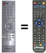 Télécommande équivalente Samsung TF 33C3D
