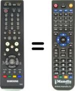Télécommande équivalente Samsung SMT T5040