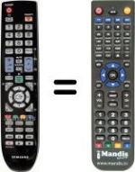 Télécommande équivalente Samsung LE 40M51B