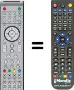 Télécommande équivalente Sunstech TL-XRI2280 HD