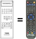 Télécommande équivalente T 2000