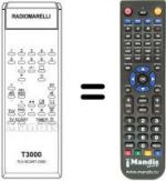 Télécommande équivalente T 3000