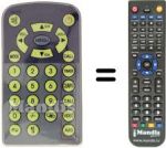 Télécommande équivalente Denver DFT 506