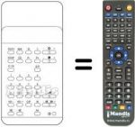 Télécommande équivalente TC 102