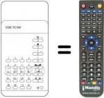 Télécommande équivalente TC 104