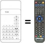 Télécommande équivalente TC 104