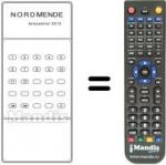 Télécommande équivalente TC 2212