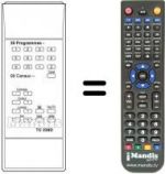 Télécommande équivalente Oceanic 56 OC 8000