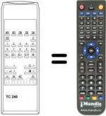 Télécommande équivalente TC 240