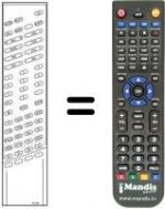 Télécommande équivalente TC 3001