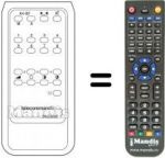 Télécommande équivalente TC 8