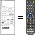 Télécommande équivalente TECHNITUNER VT 300