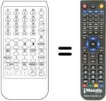 Télécommande équivalente TELECOMPUTER 7444