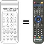 Télécommande équivalente TELECOMPUTER ON SCREEN DISPLAY