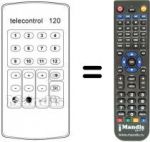 Télécommande équivalente 583.354