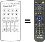 Télécommande équivalente 583.267