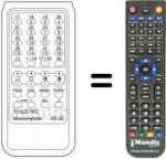 Télécommande équivalente Sinudyne EOS 16234