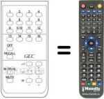 Télécommande équivalente TELEMASTER 16