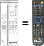 Télécommande équivalente 660.01.0251