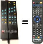 Télécommande équivalente Brionvega ARMONIA 2-25'
