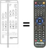 Télécommande équivalente TLC 331