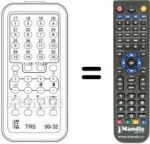 Télécommande équivalente TRS 99 / 32